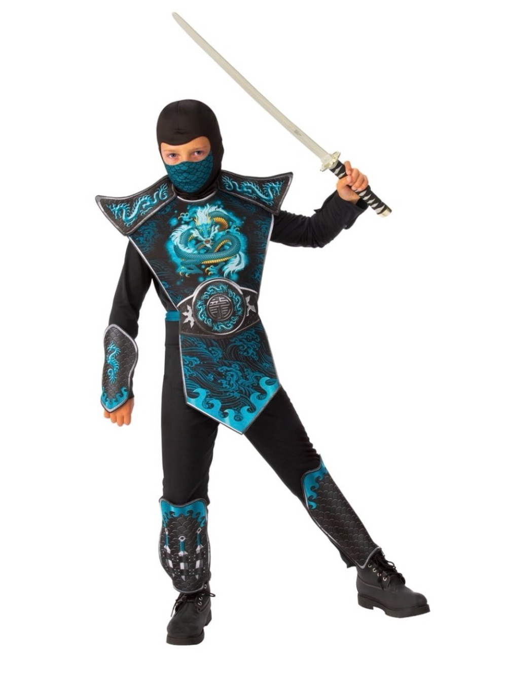 Rubies Boy's Blue Dragon Ninja Costume